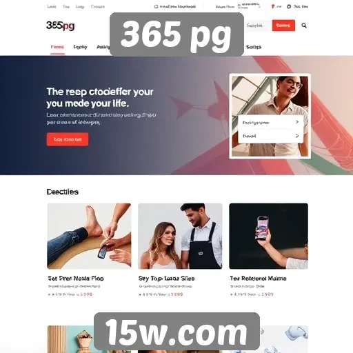 Navegação intuitiva no site 365 pg